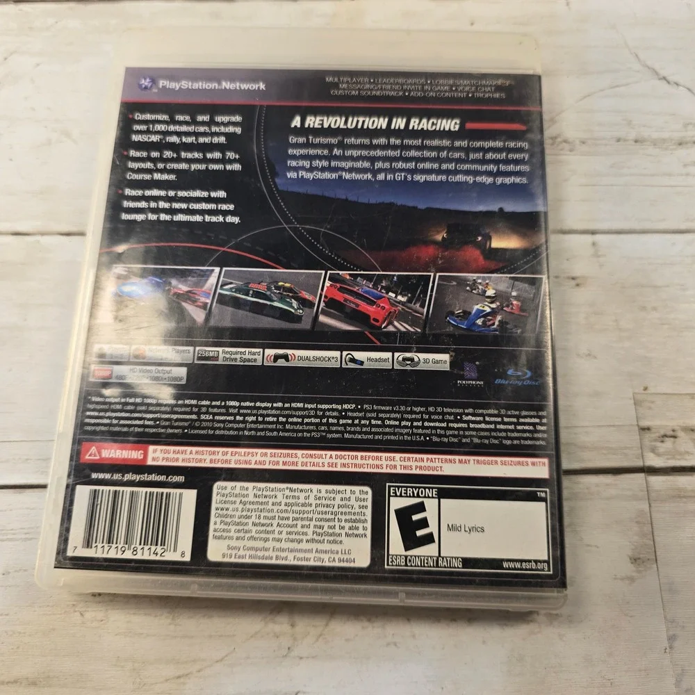 Gran Turismo 5 Sony PlayStation 3 PS3 Racing Game Complete CIB 3D Compatible